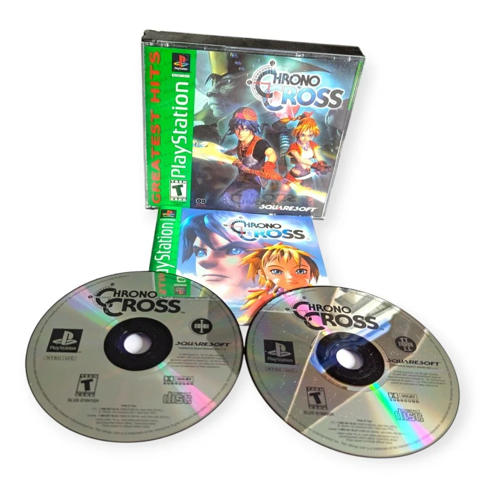 Chrono Cross Sony PlayStation 1 PS1 Greatest Hits Squaresoft RPG 2-Disc Complete
